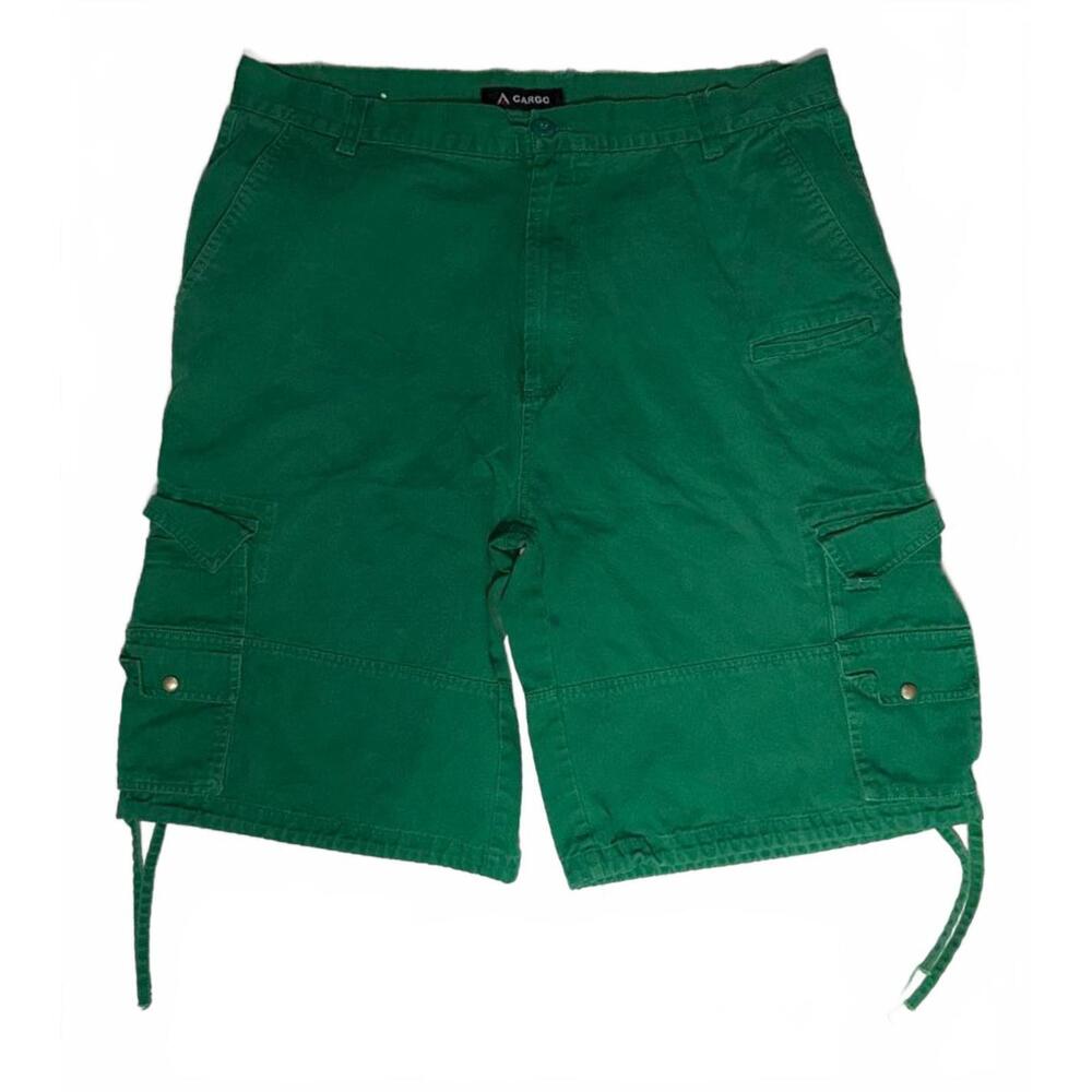 Vintage Green Cargo Shorts
